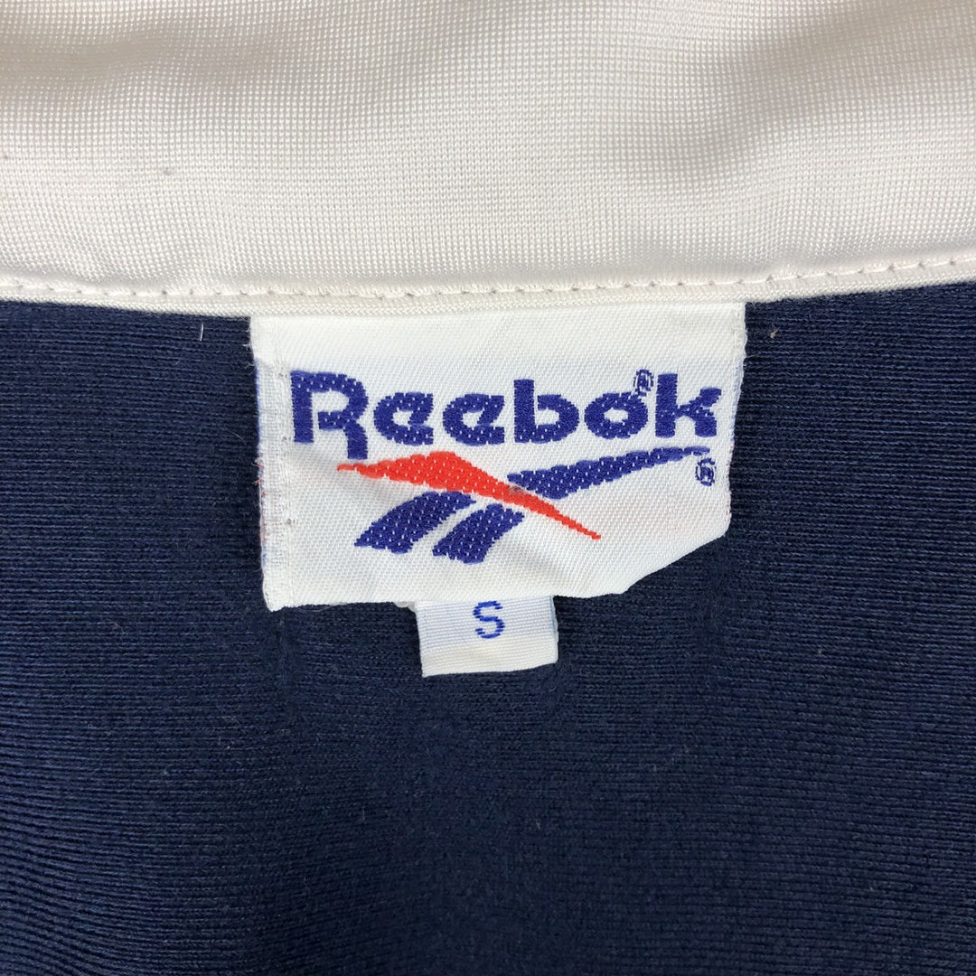 90'S Reebok Jersey Track Jacket, Men's Size Small, Vintage polyester navy blue type Vintage Second Hand