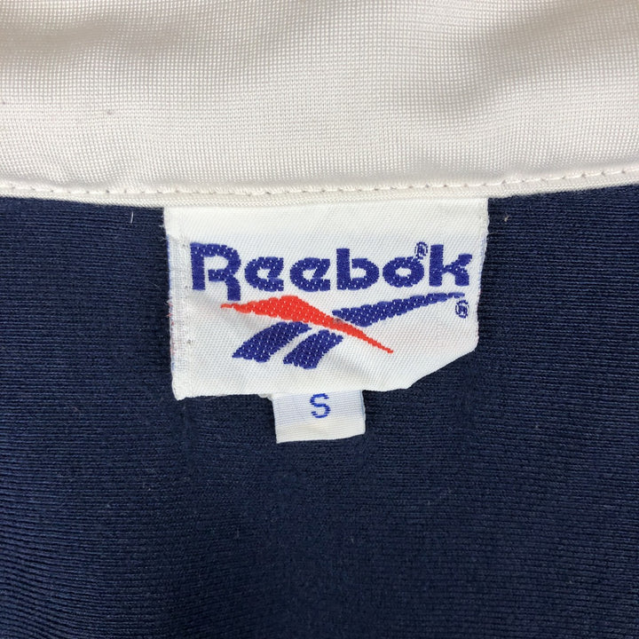 90'S Reebok Jersey Track Jacket, Men's Size Small, Vintage polyester navy blue type Vintage Second Hand