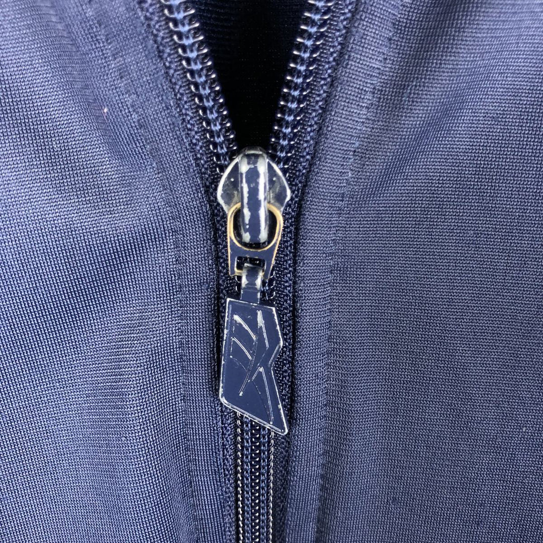90'S Reebok Jersey Track Jacket, Men's Size Small, Vintage polyester navy blue type Vintage Second Hand