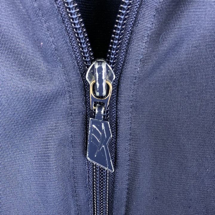 90'S Reebok Jersey Track Jacket, Men's Size Small, Vintage polyester navy blue type Vintage Second Hand
