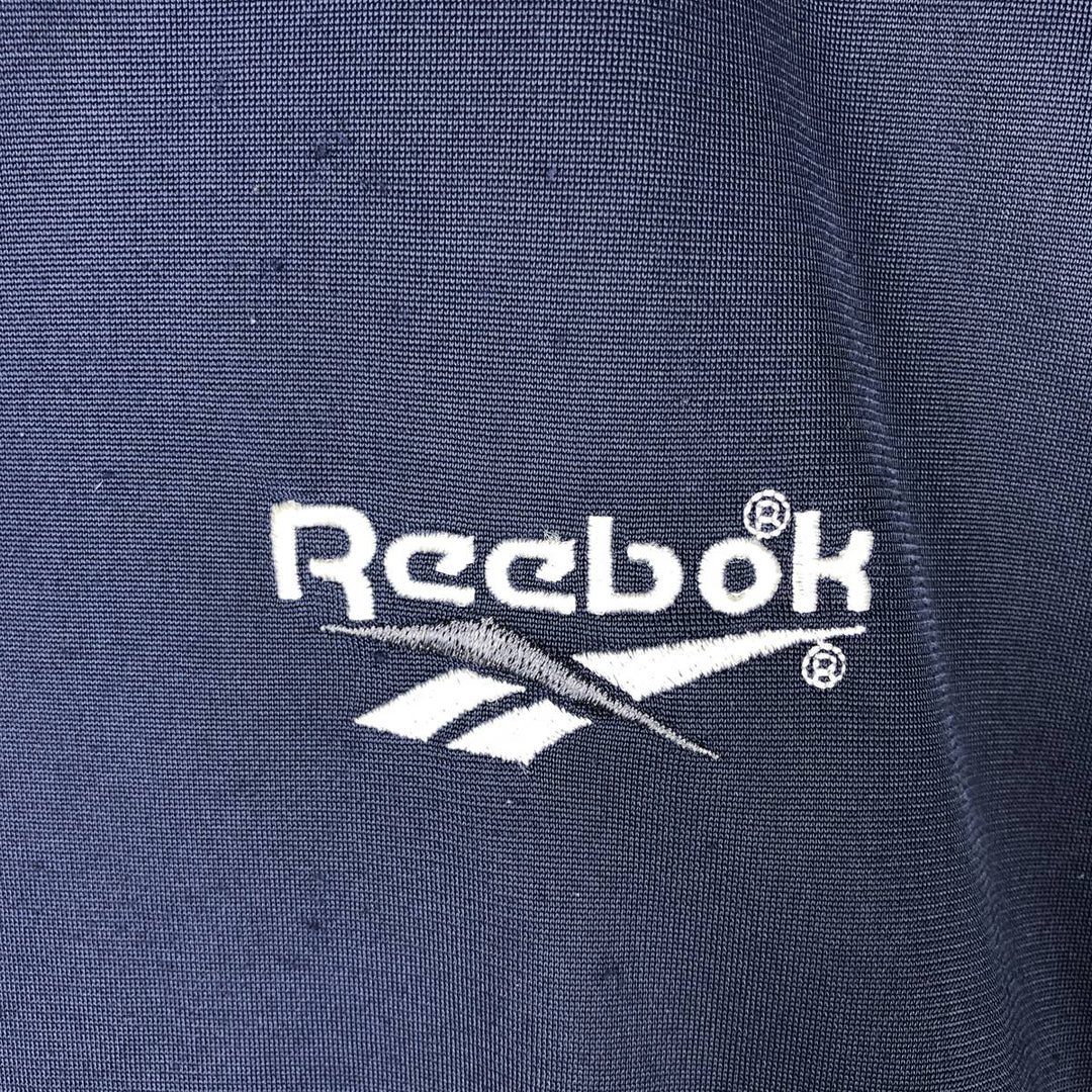 90'S Reebok Jersey Track Jacket, Men's Size Small, Vintage polyester navy blue type Vintage Second Hand