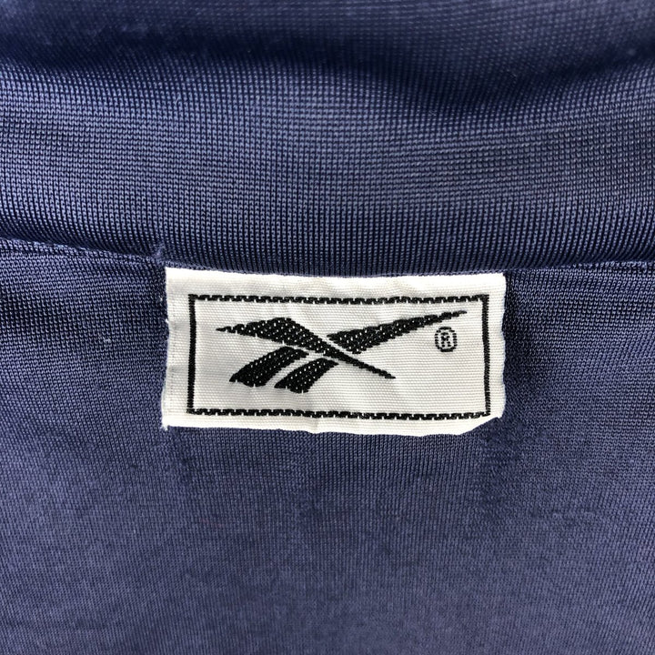 90'S Reebok Jersey Track Jacket, Men's Size Small, Vintage polyester navy blue type Vintage Second Hand