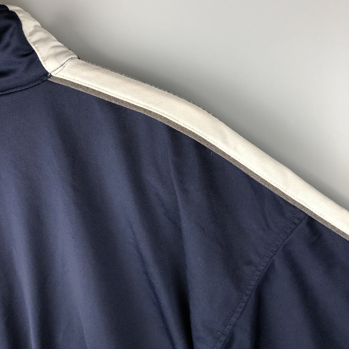 90'S Reebok Jersey Track Jacket, Men's Size Small, Vintage polyester navy blue type Vintage Second Hand