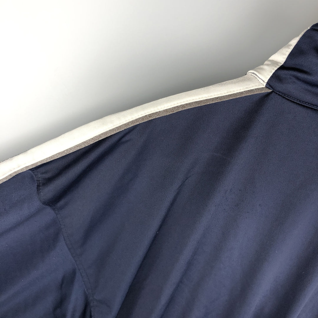 90'S Reebok Jersey Track Jacket, Men's Size Small, Vintage polyester navy blue type Vintage Second Hand