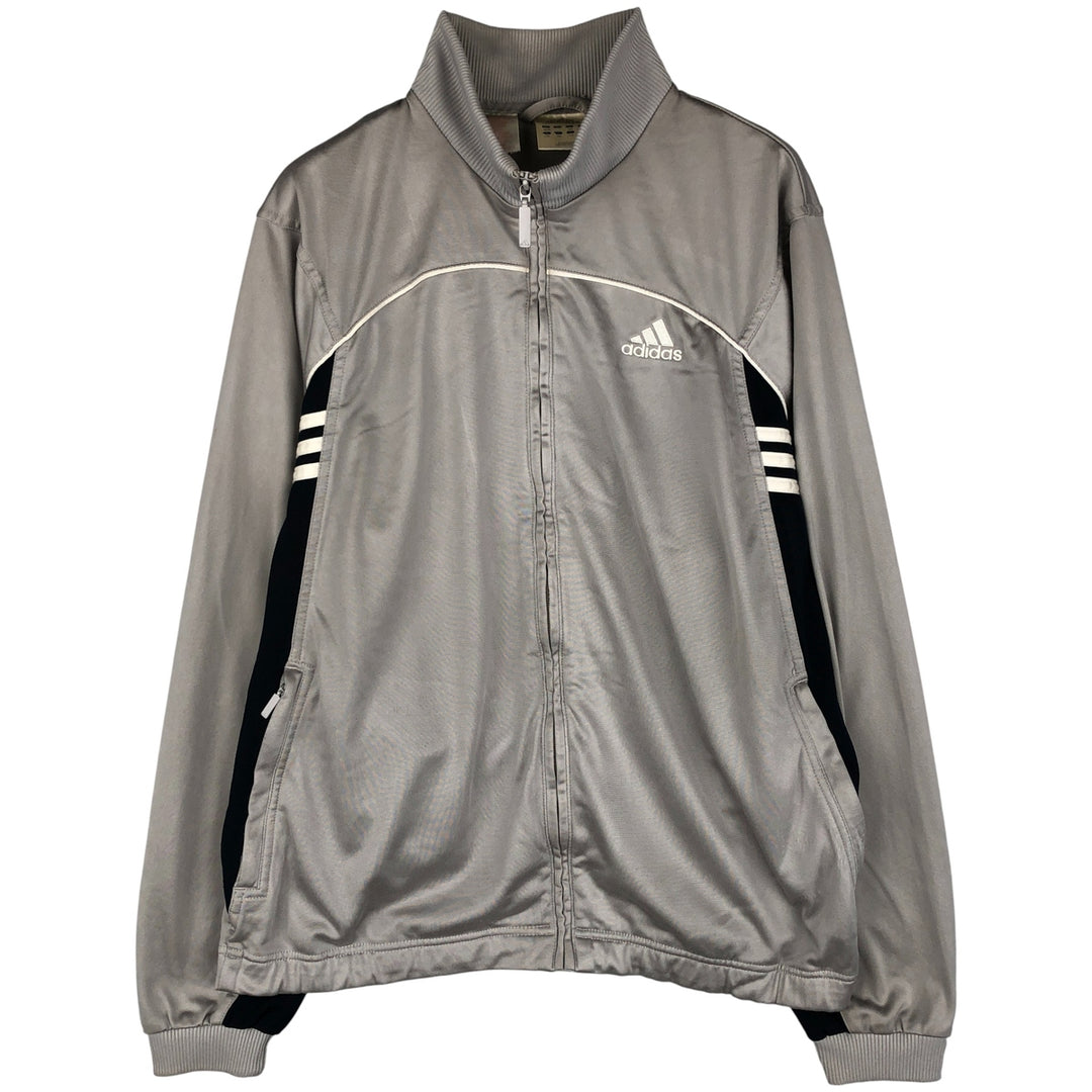 00'S adidas jersey track jacket, men's size S polyester gray type Vintage Second Hand
