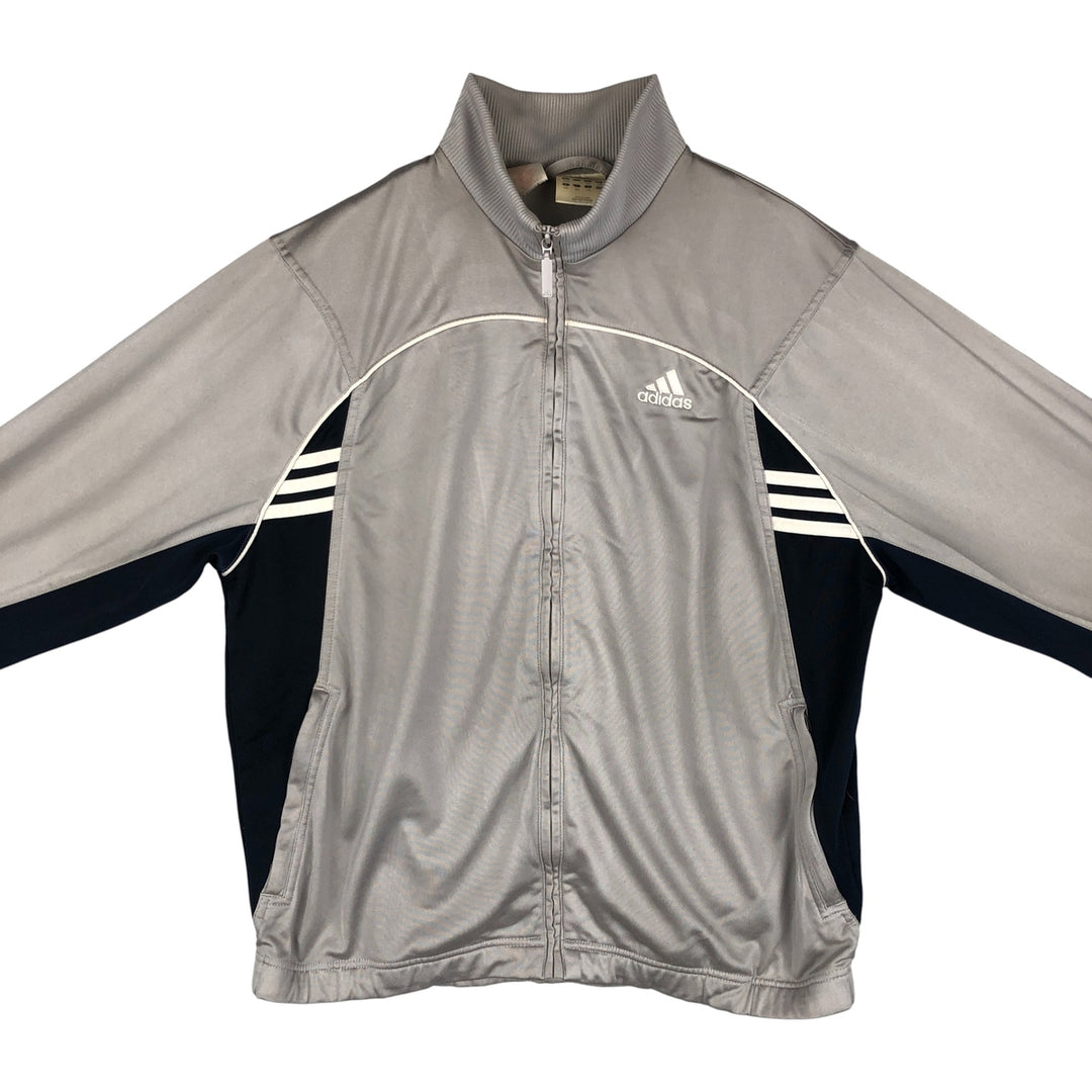 00'S adidas jersey track jacket, men's size S polyester gray type Vintage Second Hand