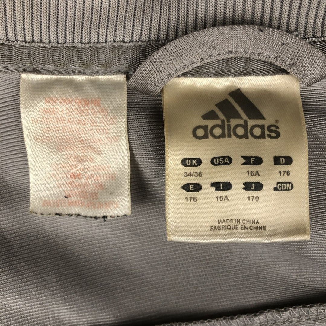 00'S adidas jersey track jacket, men's size S polyester gray type Vintage Second Hand