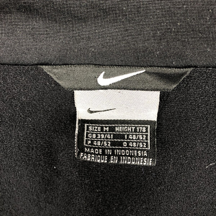 2000'S Nike Back Logo Jersey Track Jacket, Men's Size Medium polyester black type Vintage Second Hand