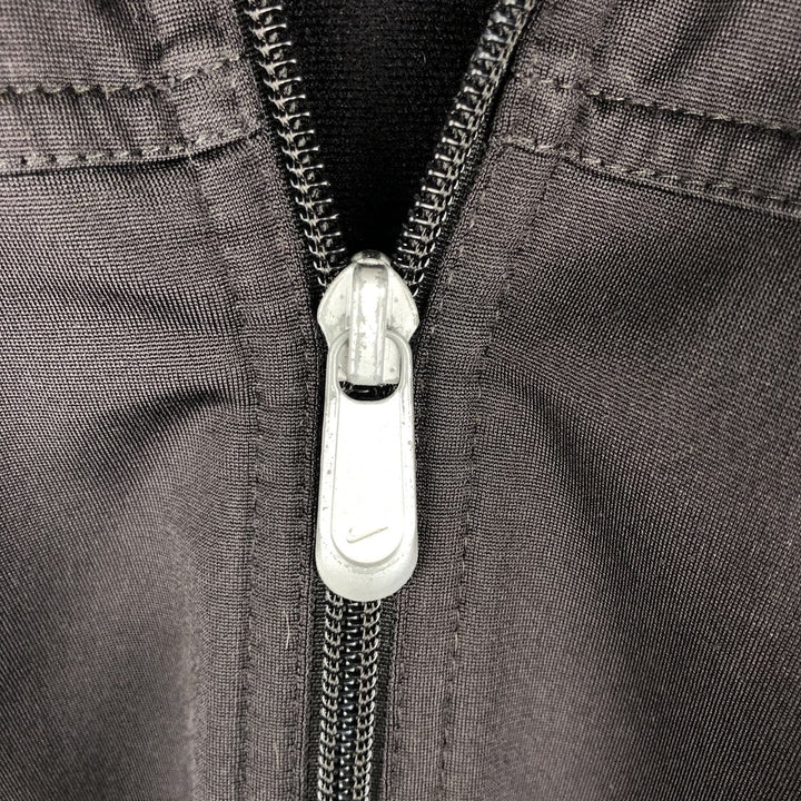 2000'S Nike Back Logo Jersey Track Jacket, Men's Size Medium polyester black type Vintage Second Hand