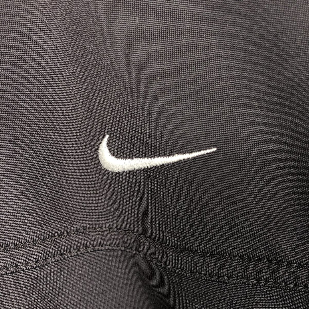 2000'S Nike Back Logo Jersey Track Jacket, Men's Size Medium polyester black type Vintage Second Hand