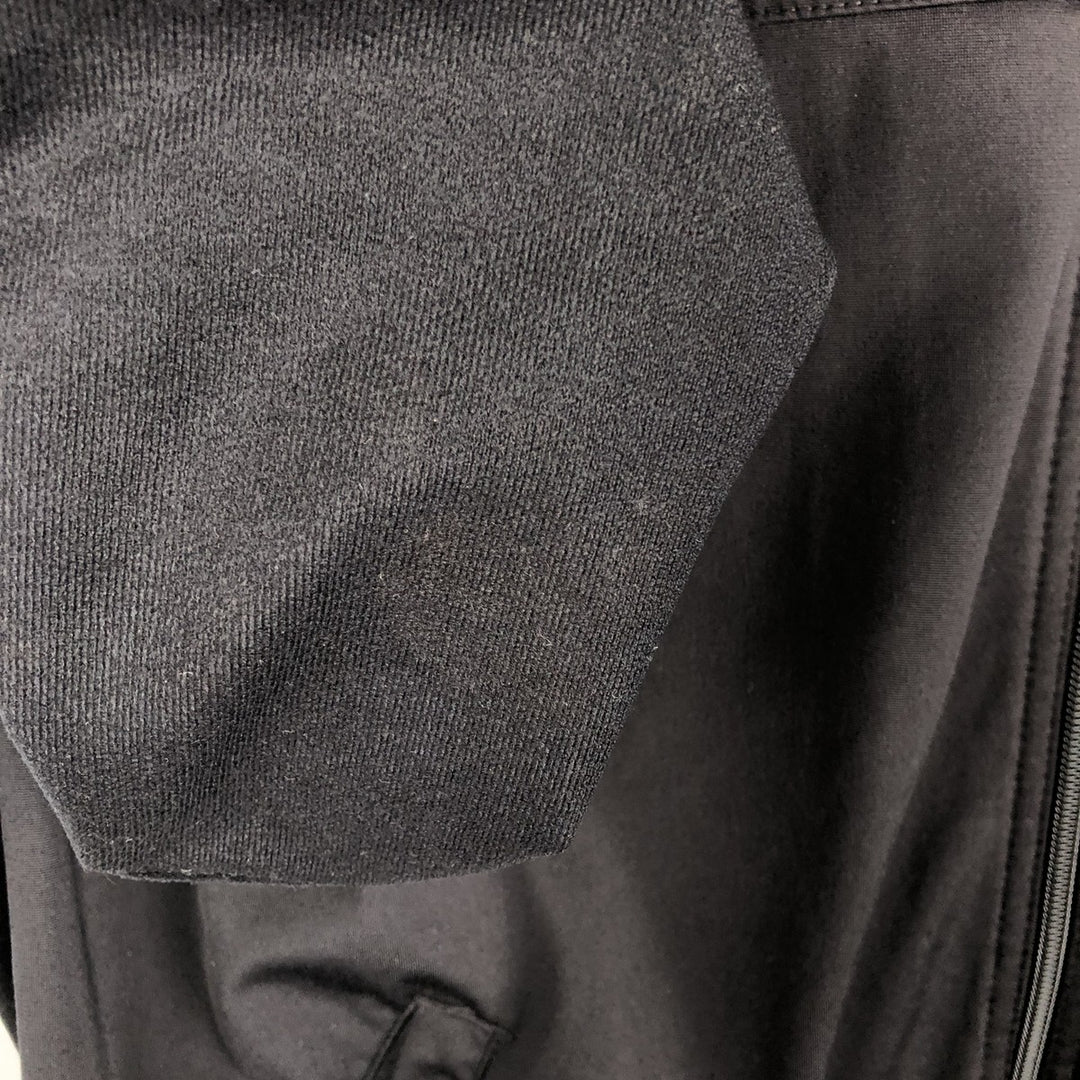 2000'S Nike Back Logo Jersey Track Jacket, Men's Size Medium polyester black type Vintage Second Hand