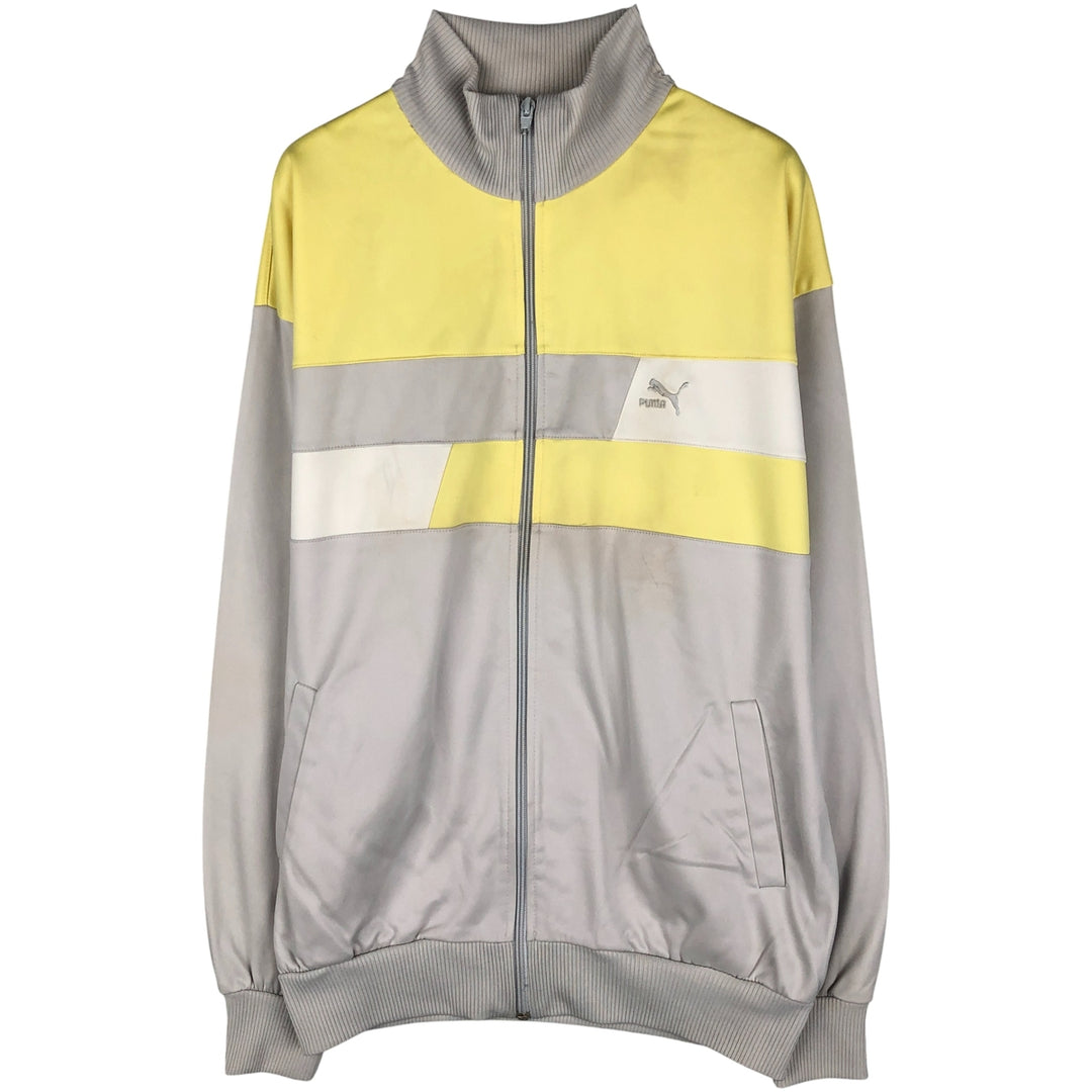 Vintage 90'S Puma track jacket, size M, women's polyester yellow type Vintage Second Hand