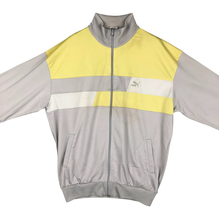 Vintage 90'S Puma track jacket, size M, women's polyester yellow type Vintage Second Hand