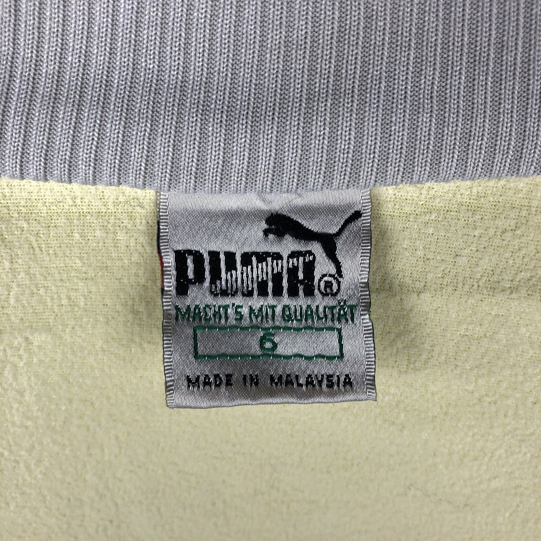 Vintage 90'S Puma track jacket, size M, women's polyester yellow type Vintage Second Hand