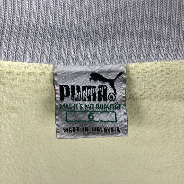 Vintage 90'S Puma track jacket, size M, women's polyester yellow type Vintage Second Hand