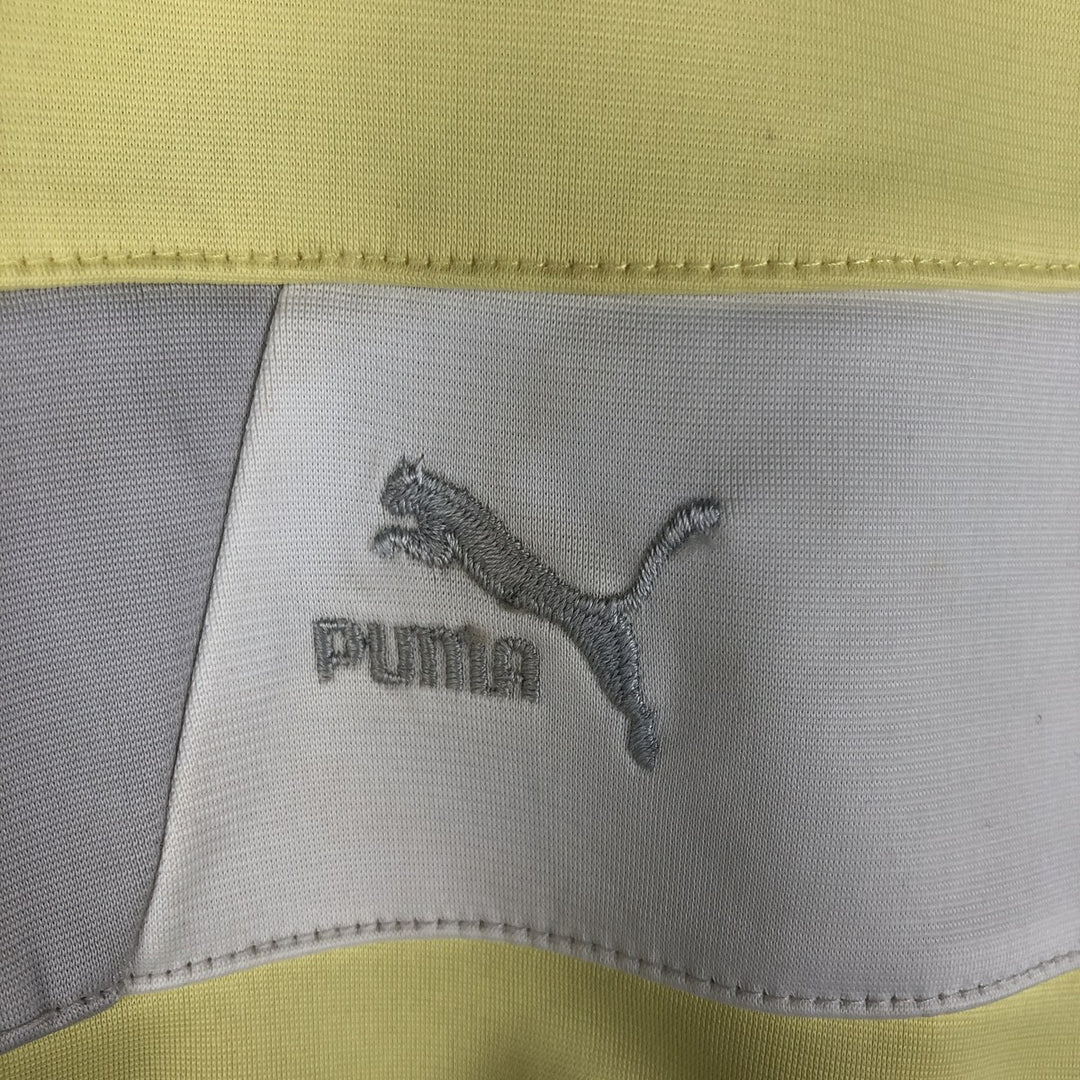 Vintage 90'S Puma track jacket, size M, women's polyester yellow type Vintage Second Hand