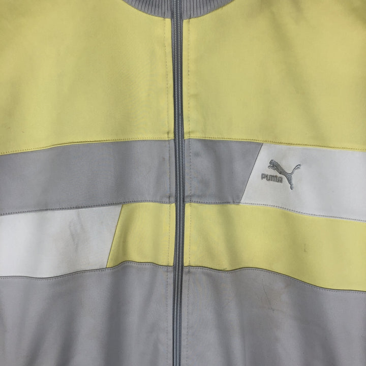 Vintage 90'S Puma track jacket, size M, women's polyester yellow type Vintage Second Hand