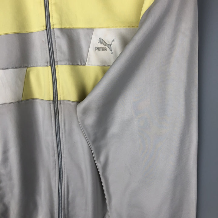 Vintage 90'S Puma track jacket, size M, women's polyester yellow type Vintage Second Hand