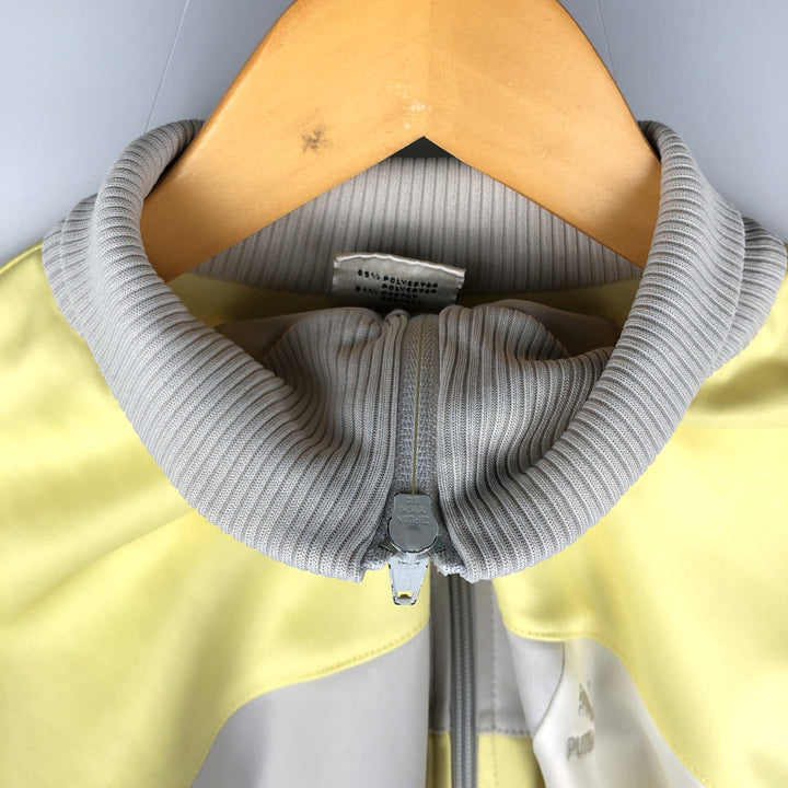 Vintage 90'S Puma track jacket, size M, women's polyester yellow type Vintage Second Hand