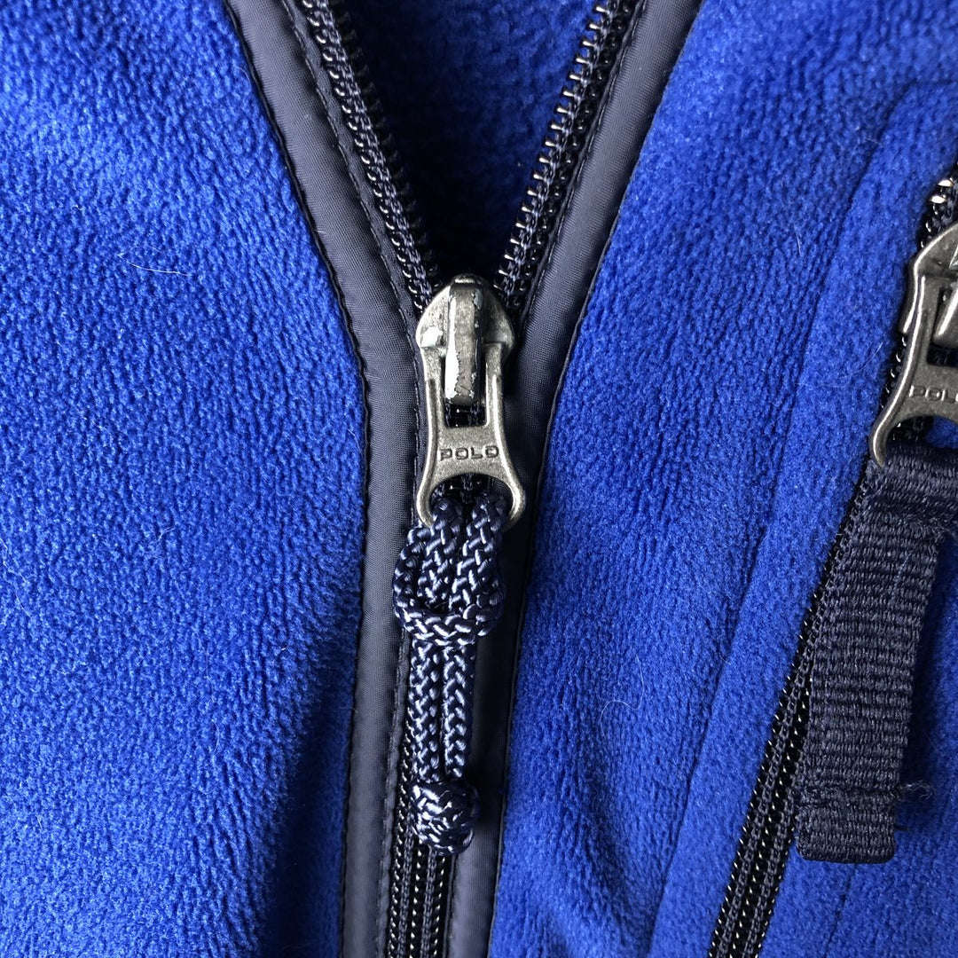 Ralph Lauren POLO SPORT Men's Fleece Jacket (Size XL) polyester blue type Vintage Second Hand