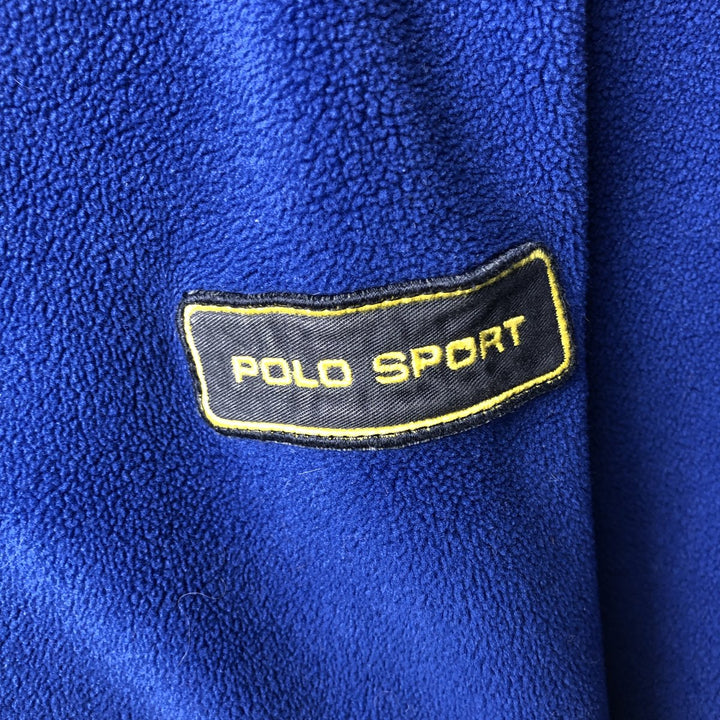 Ralph Lauren POLO SPORT Men's Fleece Jacket (Size XL) polyester blue type Vintage Second Hand