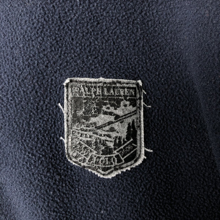 Ralph Lauren POLO by Ralph Lauren Half Zip Fleece Pullover Men's XL polyester navy blue type Vintage Second Hand