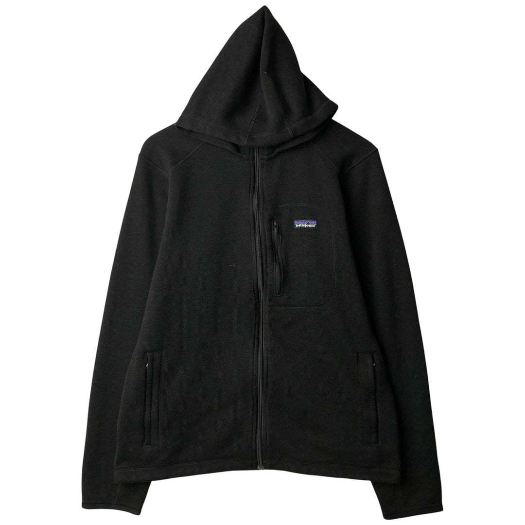 Patagonia Better Sweater Hoody 25661FA11 Fleece Full-Zip Hoodie, Men's Size L polyester black type Vintage Second Hand