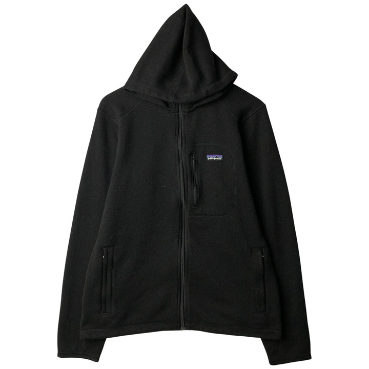 Patagonia Better Sweater Hoody 25661FA11 Fleece Full-Zip Hoodie, Men's Size L polyester black type Vintage Second Hand
