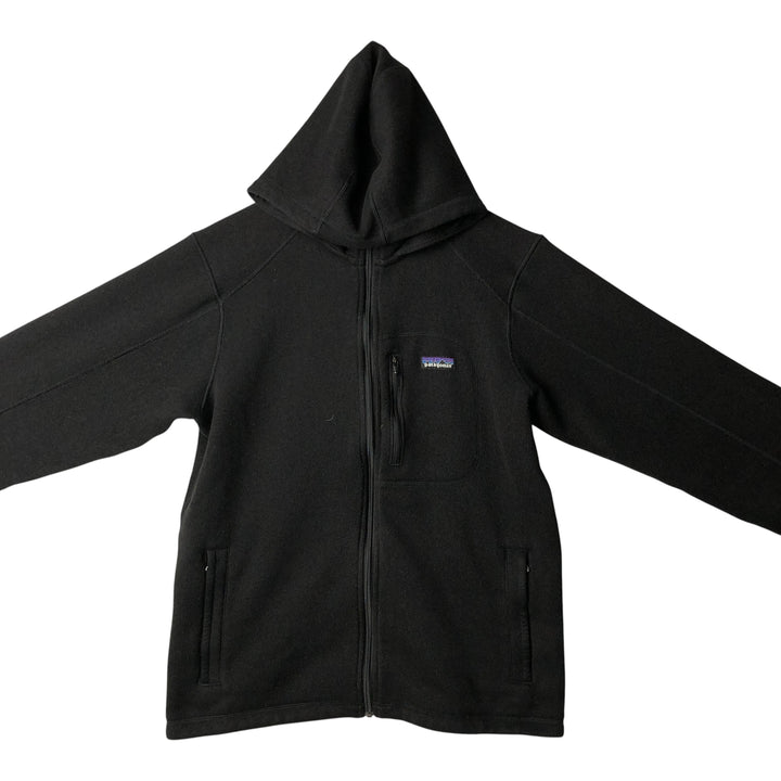 Patagonia Better Sweater Hoody 25661FA11 Fleece Full-Zip Hoodie, Men's Size L polyester black type Vintage Second Hand