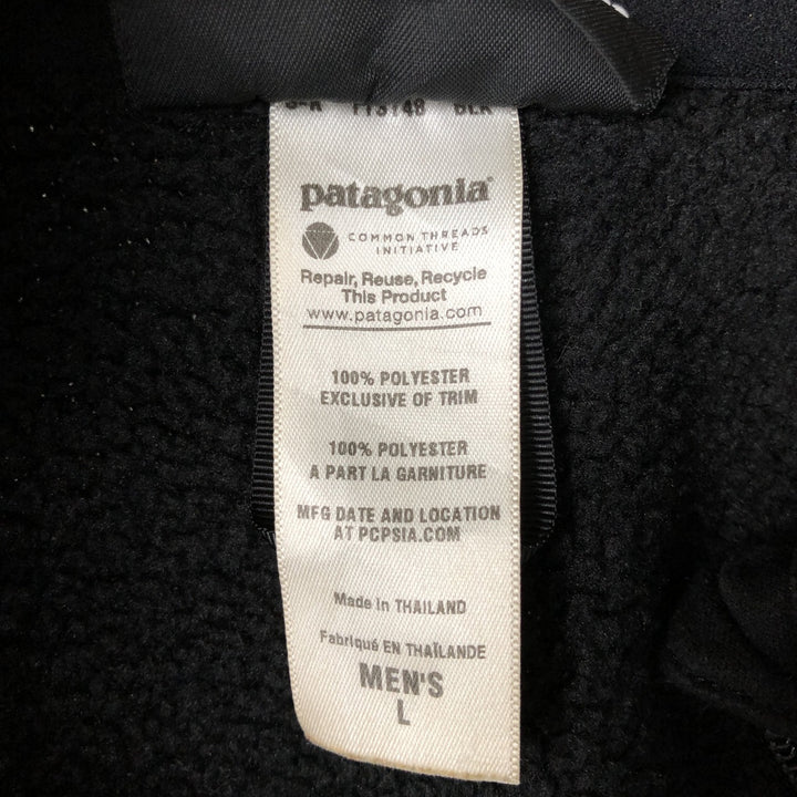 Patagonia Better Sweater Hoody 25661FA11 Fleece Full-Zip Hoodie, Men's Size L polyester black type Vintage Second Hand
