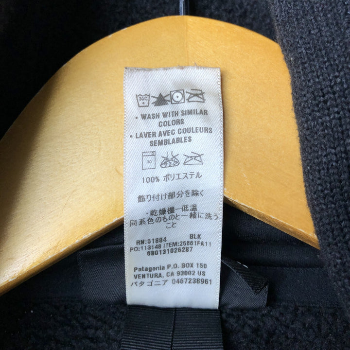 Patagonia Better Sweater Hoody 25661FA11 Fleece Full-Zip Hoodie, Men's Size L polyester black type Vintage Second Hand