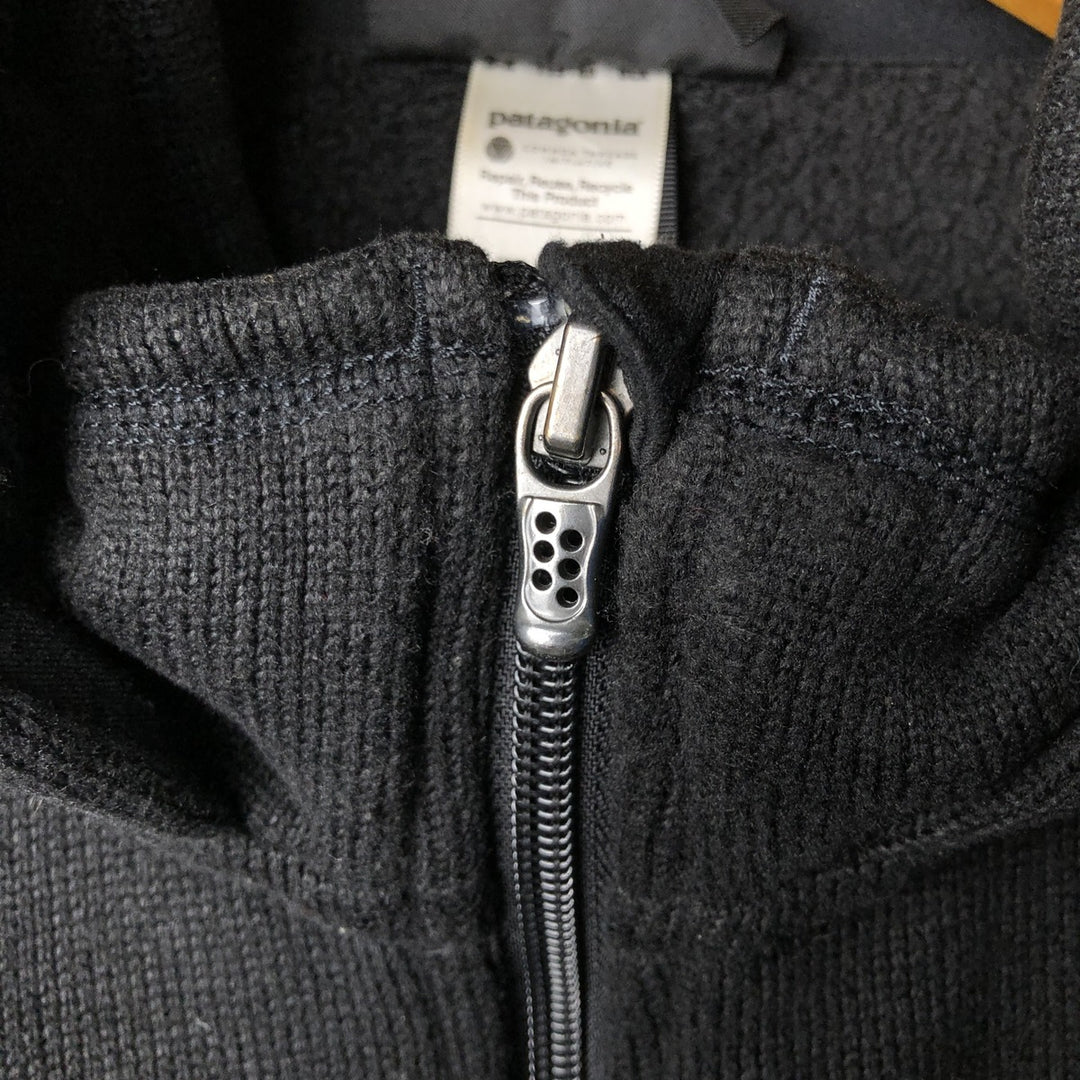 Patagonia Better Sweater Hoody 25661FA11 Fleece Full-Zip Hoodie, Men's Size L polyester black type Vintage Second Hand
