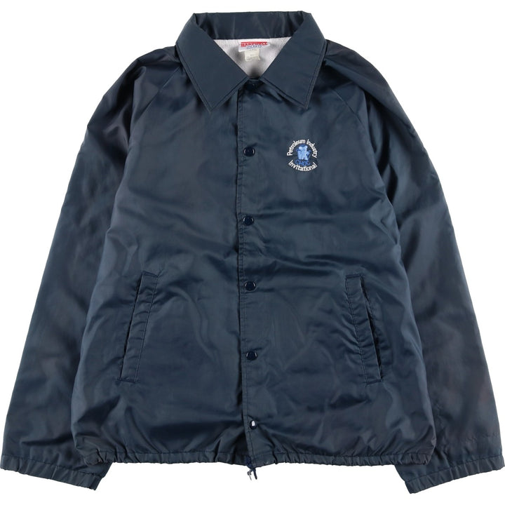 Vintage 80s-90'S Hartwell Coach Jacket, Made in USA, Men's Size L Nylon navy blue type Vintage Second Hand