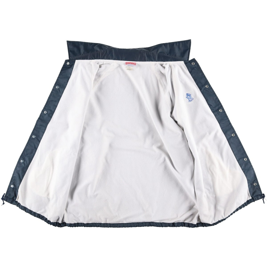 Vintage 80s-90'S Hartwell Coach Jacket, Made in USA, Men's Size L Nylon navy blue type Vintage Second Hand