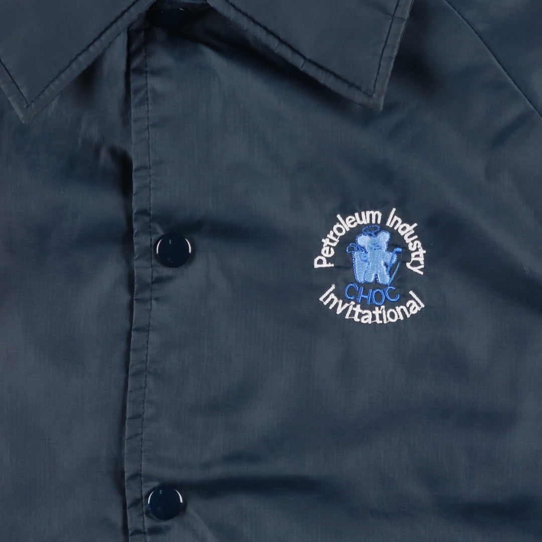 Vintage 80s-90'S Hartwell Coach Jacket, Made in USA, Men's Size L Nylon navy blue type Vintage Second Hand