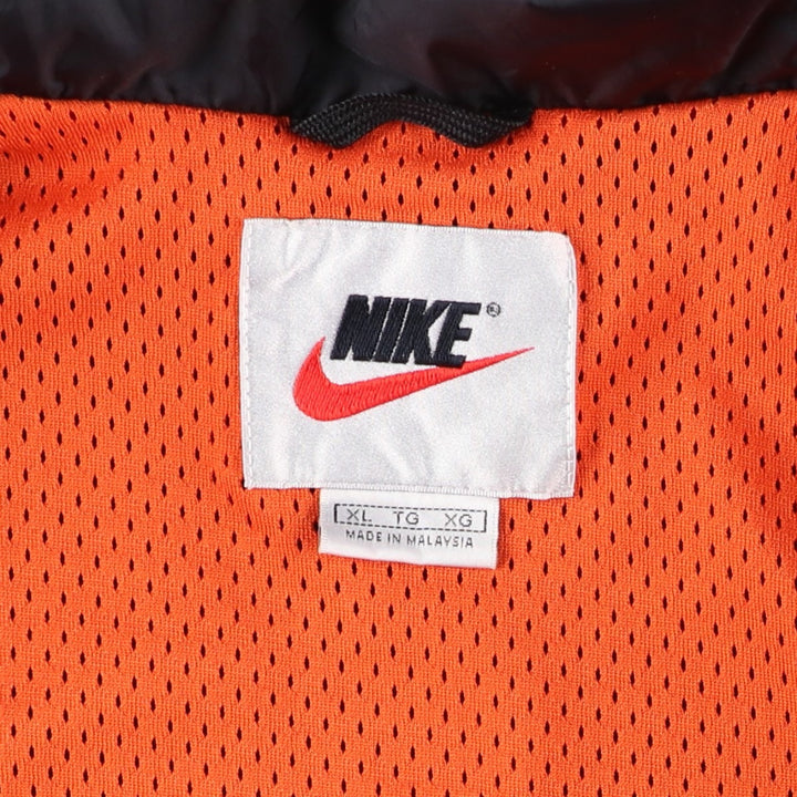 90'S Nike Coach Jacket with Back Logo, Men's Size XL, Vintage Nylon black type Vintage Second Hand