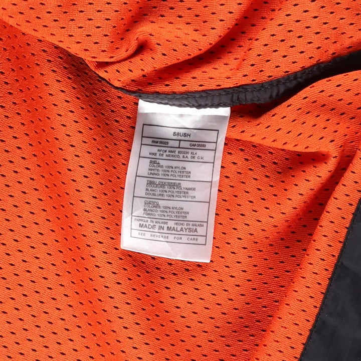 90'S Nike Coach Jacket with Back Logo, Men's Size XL, Vintage Nylon black type Vintage Second Hand