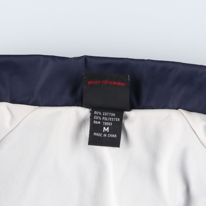 Independent Eagle Pattern Coach Jacket, Men's Size Medium cotton navy blue type Vintage Second Hand