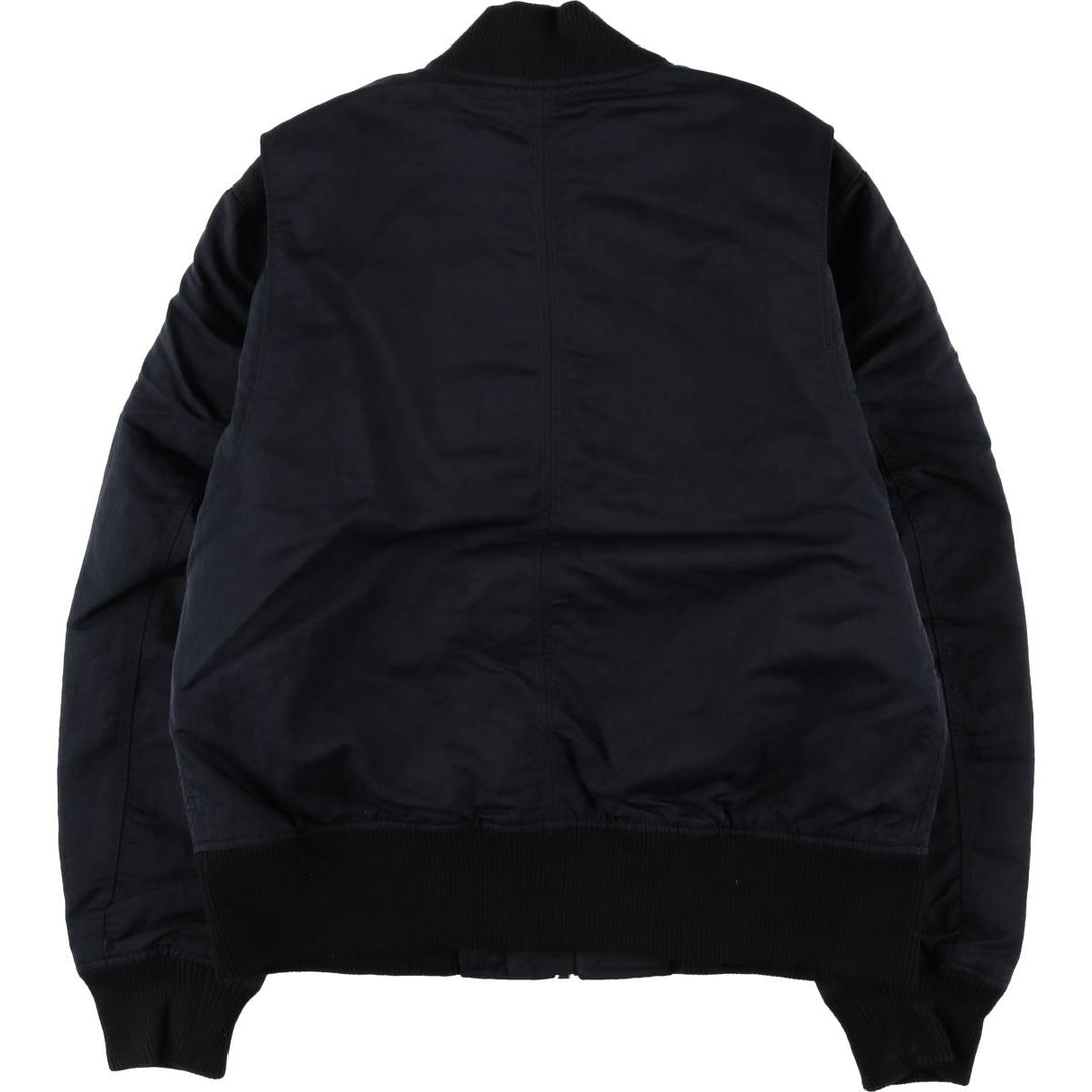 Banana Republic Bomber Jacket, Padded Puffer Jacket, Men's Size L Nylon black type Vintage Second Hand