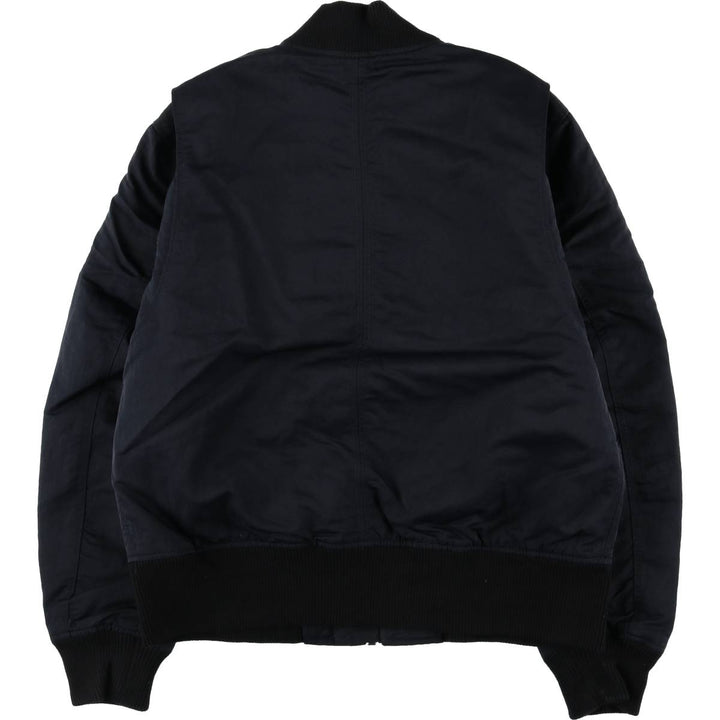 Banana Republic Bomber Jacket, Padded Puffer Jacket, Men's Size L Nylon black type Vintage Second Hand