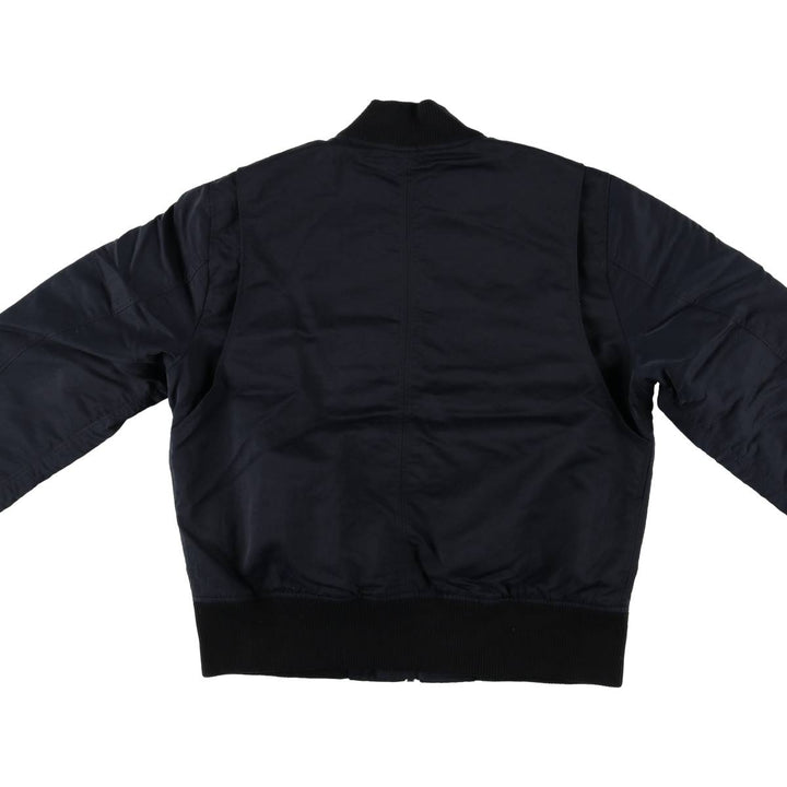 Banana Republic Bomber Jacket, Padded Puffer Jacket, Men's Size L Nylon black type Vintage Second Hand