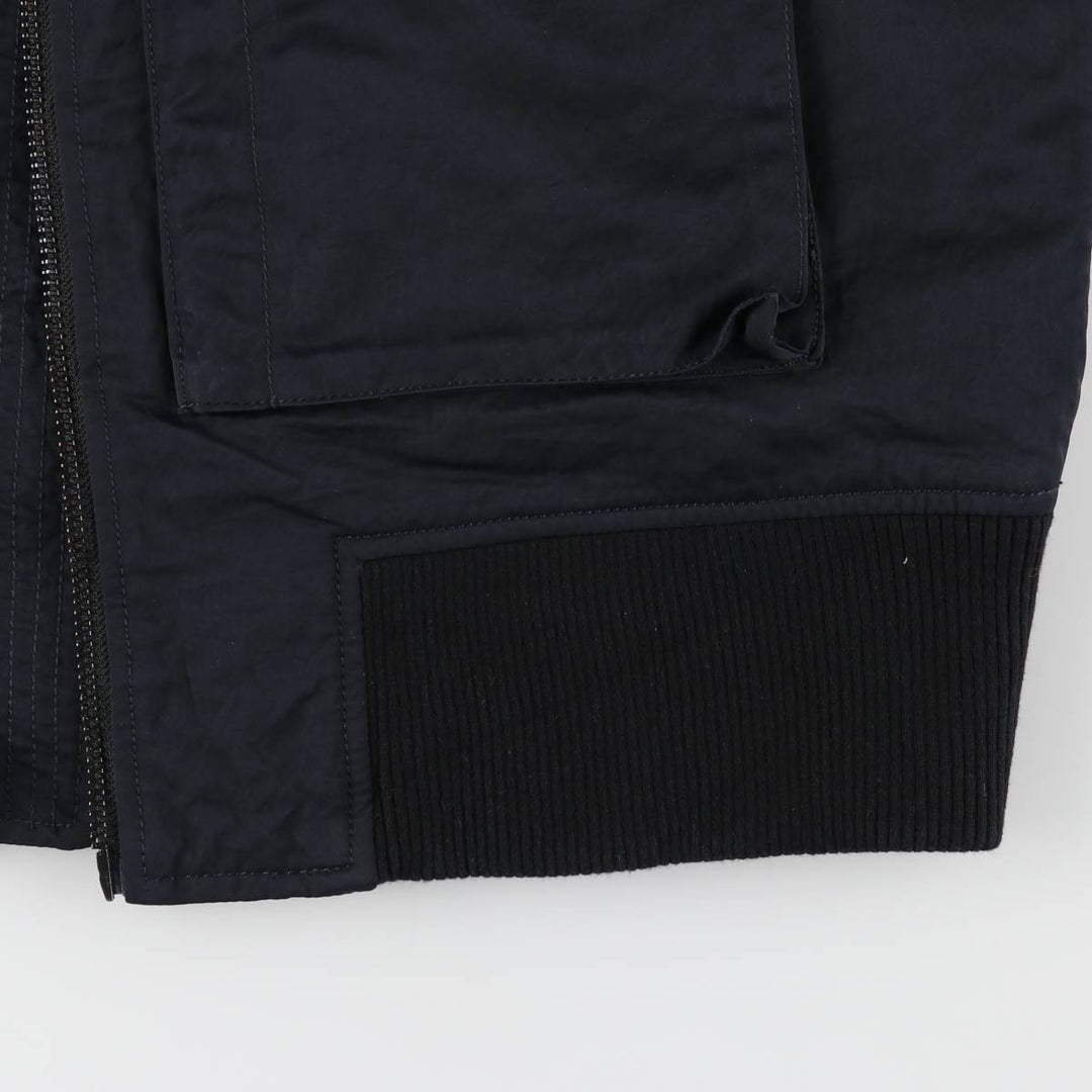 Banana Republic Bomber Jacket, Padded Puffer Jacket, Men's Size L Nylon black type Vintage Second Hand