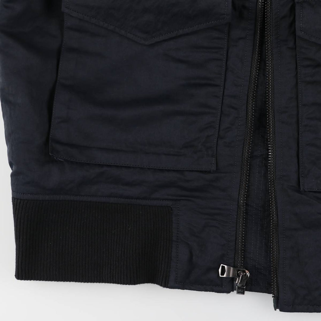 Banana Republic Bomber Jacket, Padded Puffer Jacket, Men's Size L Nylon black type Vintage Second Hand