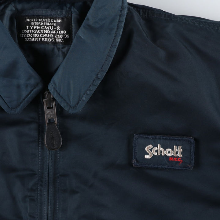 Civilian Shot SCHOTT CWU-45 Nylon navy blue type Vintage Second Hand