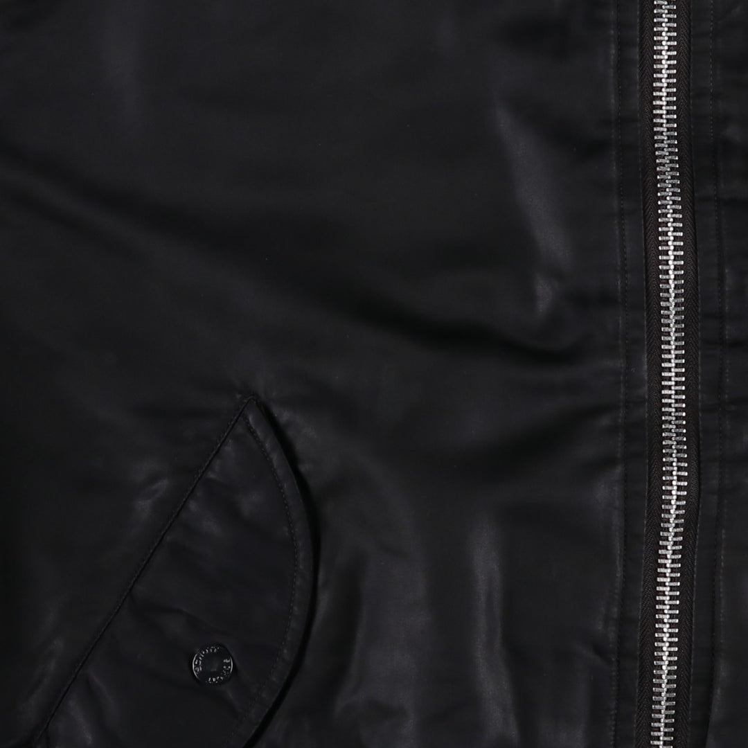 Vintage Schott MA-1 style padded military flight jacket, men's size XL. unclear black type Vintage Second Hand
