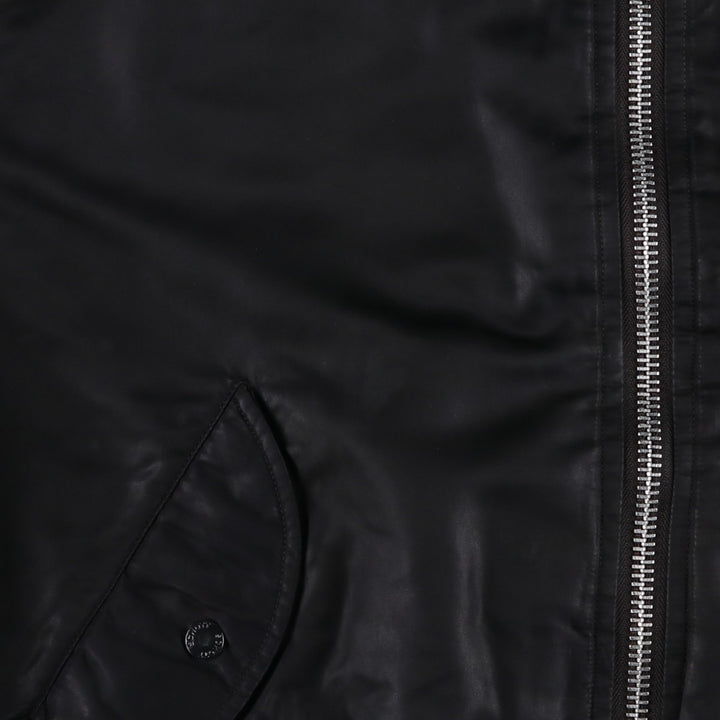 Vintage Schott MA-1 style padded military flight jacket, men's size XL. unclear black type Vintage Second Hand