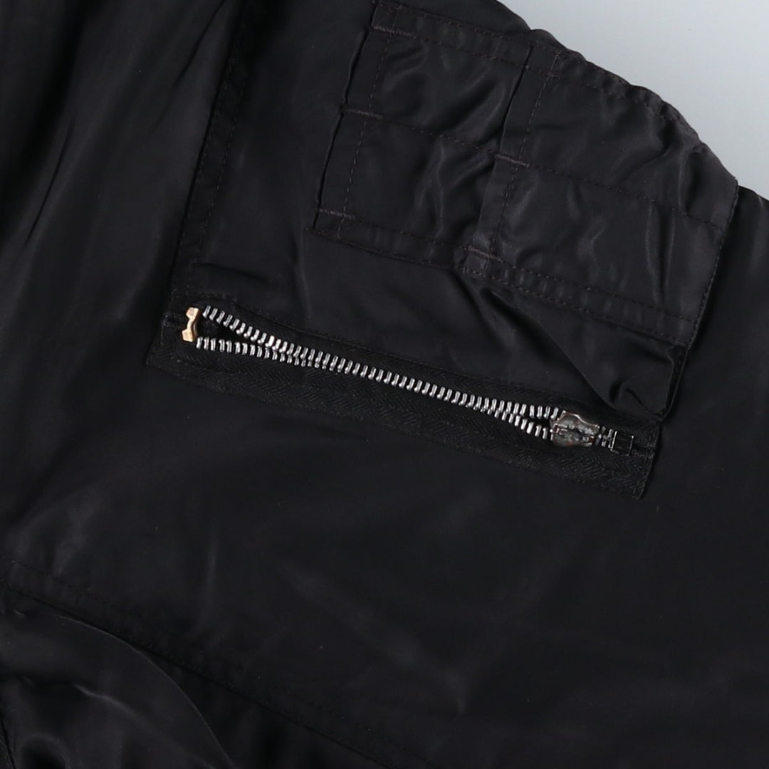 Vintage Schott MA-1 style padded military flight jacket, men's size XL. unclear black type Vintage Second Hand