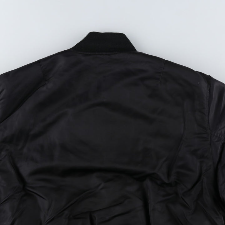 Vintage Schott MA-1 style padded military flight jacket, men's size XL. unclear black type Vintage Second Hand