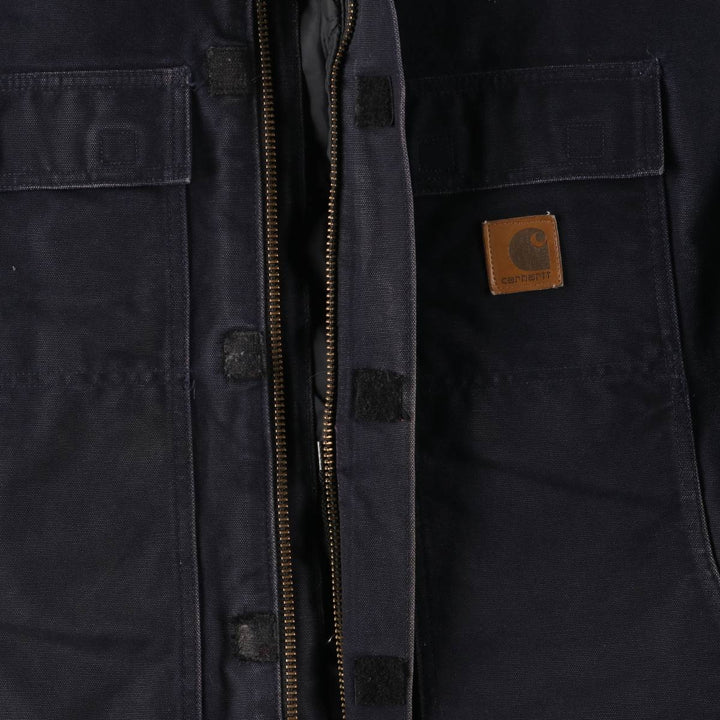 2000'S Carhartt Traditional Duck Work Jacket, Men's XXL cotton navy blue type Vintage Second Hand