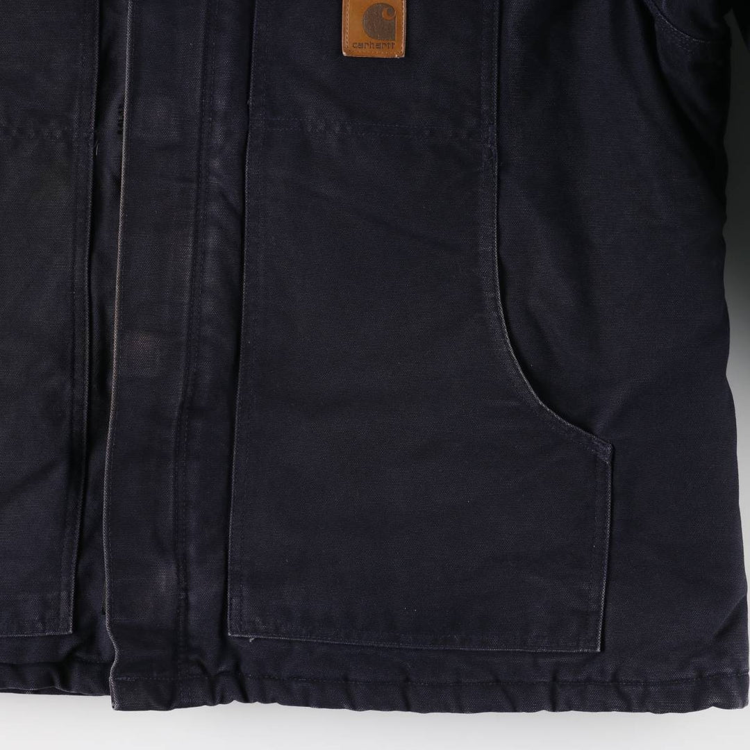 2000'S Carhartt Traditional Duck Work Jacket, Men's XXL cotton navy blue type Vintage Second Hand